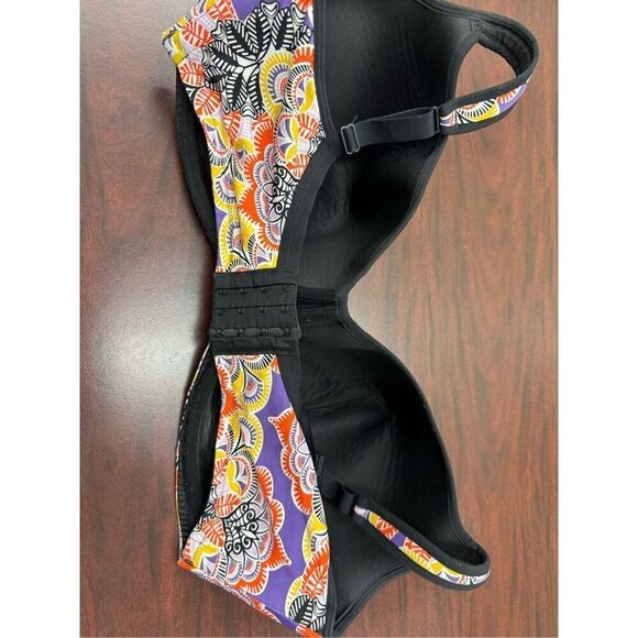 Cacique Colorful Printed Bra Size 44H - Picture 2 of 6